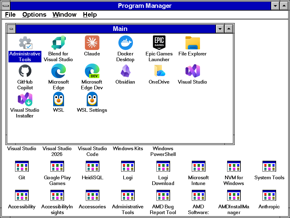Windows 3.1 Claude